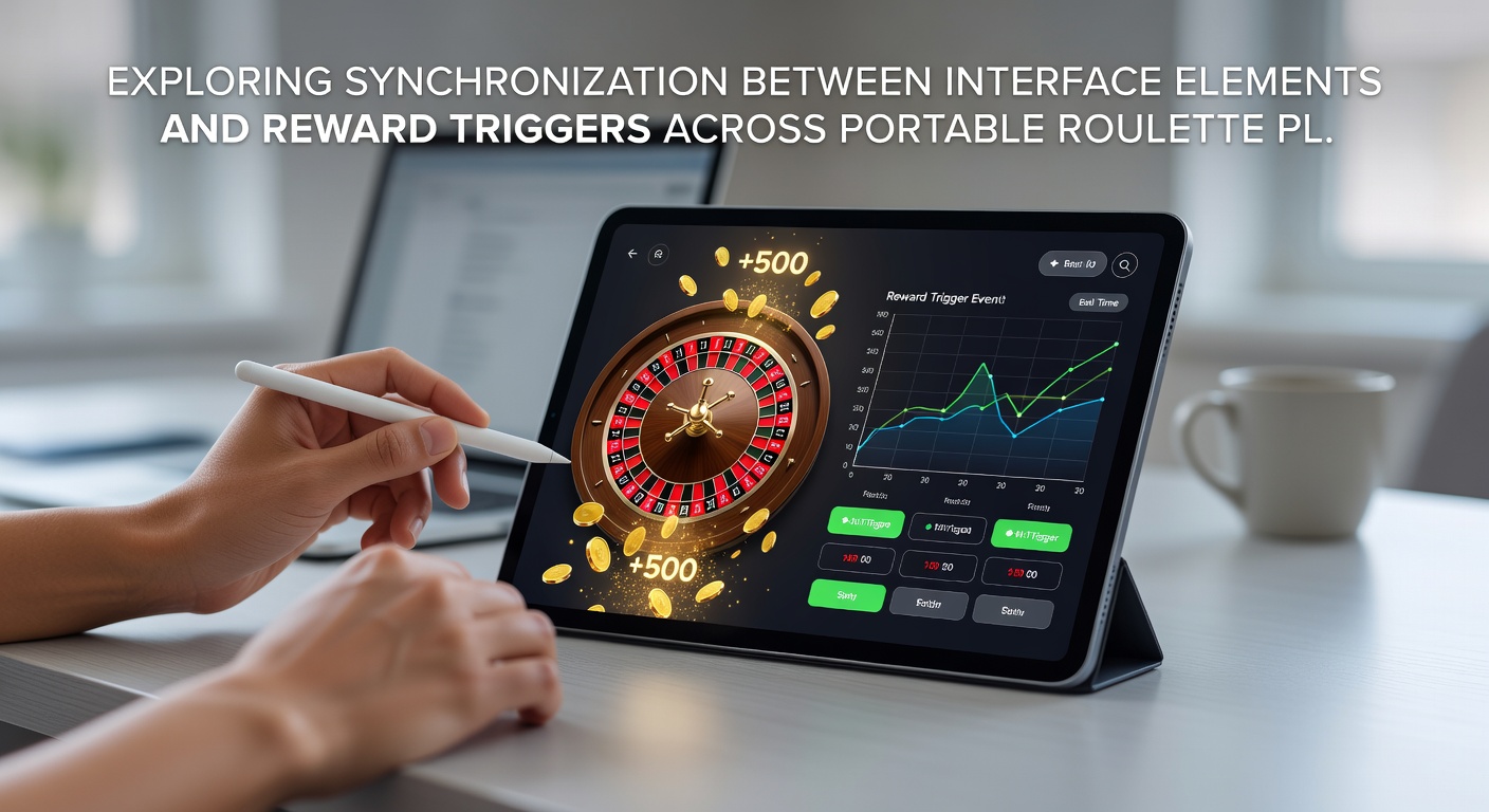 Beispielhafte Darstellung von synchronisierten Belohnungstriggern und mobilen Roulette-Elementen