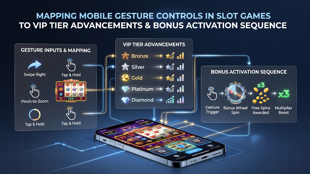 Detailansicht einer mobilen Slot-Oberfläche mit Bonus- und VIP-Triggern